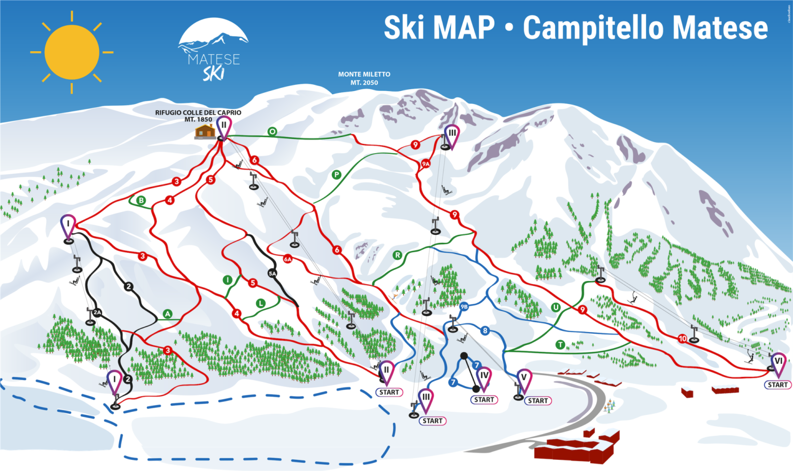 Campitello Matese, situato nella pittoresca regione del Molise, è una destinazione ideale per gli appassionati di sci del Sud Italia.